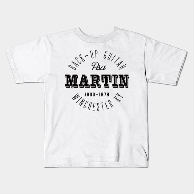 Asa Martin Kids T-Shirt by blackjackdavey